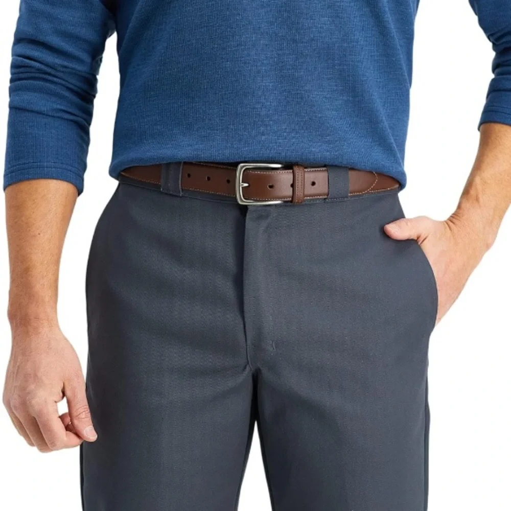 Columbia Men’s Trinity Logo Everyday Casual Dress Belt Leather Lining size 56